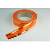 Лента PREMIUM с золотой полоской 3 см * 50 у ЛЗП-3 оранж 