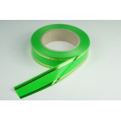 Лента PREMIUM с золотой полоской 3 см * 50 у ЛЗП-3 салат 