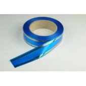 Лента PREMIUM с золотой полоской 3 см * 50 у ЛЗП-3 синий 