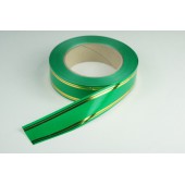 Лента PREMIUM с золотой полоской 3 см * 50 у ЛЗП-3 зеленый 