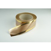 Лента PREMIUM с золотой полоской 5 см * 50 у ЛЗП-5 бронза 