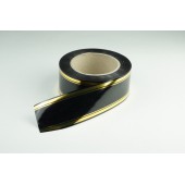 Лента PREMIUM с золотой полоской 5 см * 50 у ЛЗП-5 черная 