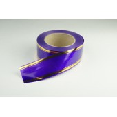 Лента PREMIUM с золотой полоской 5 см * 50 у ЛЗП-5 фиолет 