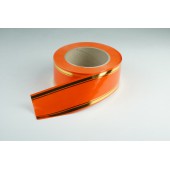 Лента PREMIUM с золотой полоской 5 см * 50 у ЛЗП-5 оранж 