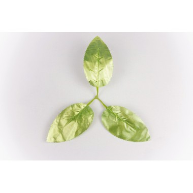 Лист розы 3 лепестка ЗК041зол-зел-0