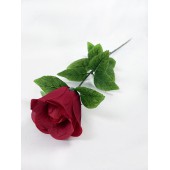 Роза одиночная бархатная бутон ЦС030к