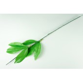Стебель одиночный с листьями хризантемы СЛ001-3уп