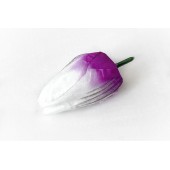 Тюльпан с принтом ГК137бел-фиолет