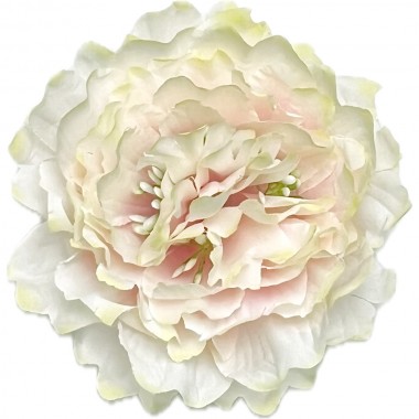 Пион декоративный шелк "Барон", 10 слоев ГК201крем-0