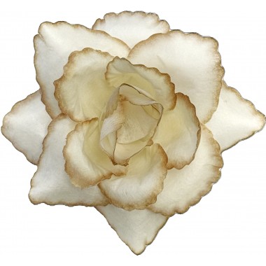 Роза декоративная "Фламинго" четырехслойная ГК239-1латте-0